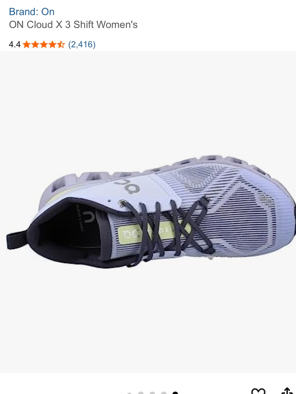 On Cloud - Cloud X 3 Shift Free People Sneakers Running Shoes - Heather Midnight - Picture 5 of 14